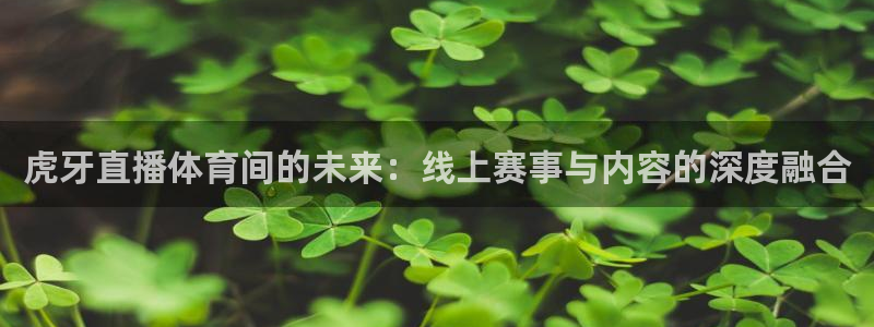 虎牙直播体育间的未来：线上赛事与内容的深度融合